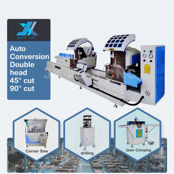 JX-450 Aluminum profile Window Corner Cutting Saw Machine 2