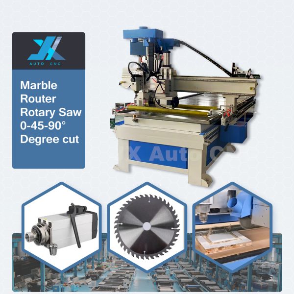 JX1325 CNC Router spindle with Rotary circle Saw Cutting Head (3)