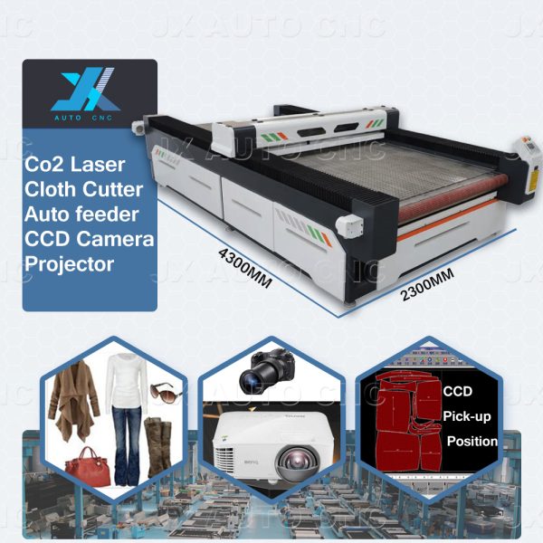 auto feeding leather fabric cloth co2 laser cutting cutter machine (2)