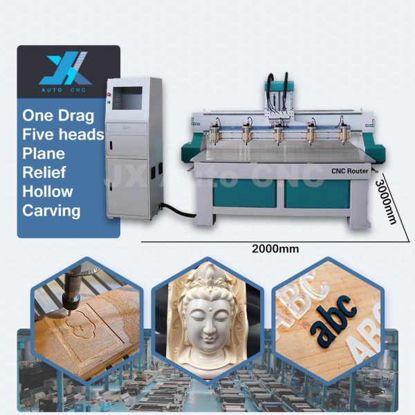 jx 2055 multi heads cnc wood carving machine 2