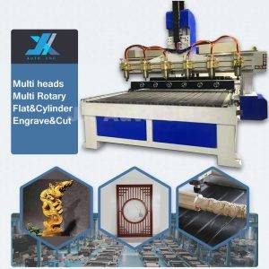 wood cylinders carving cnc router 4 axis 1